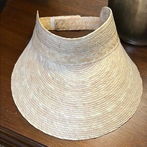 Nipomo Natural Straw Sun Visor